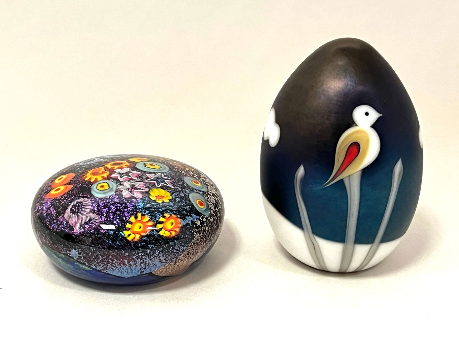 Two artist signed paperwieghts (1 of 4)