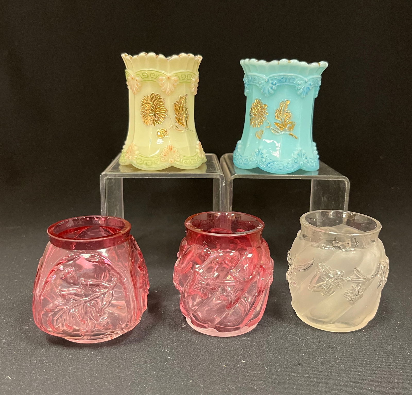 Five Northwood Glass Toothpicks Auction
