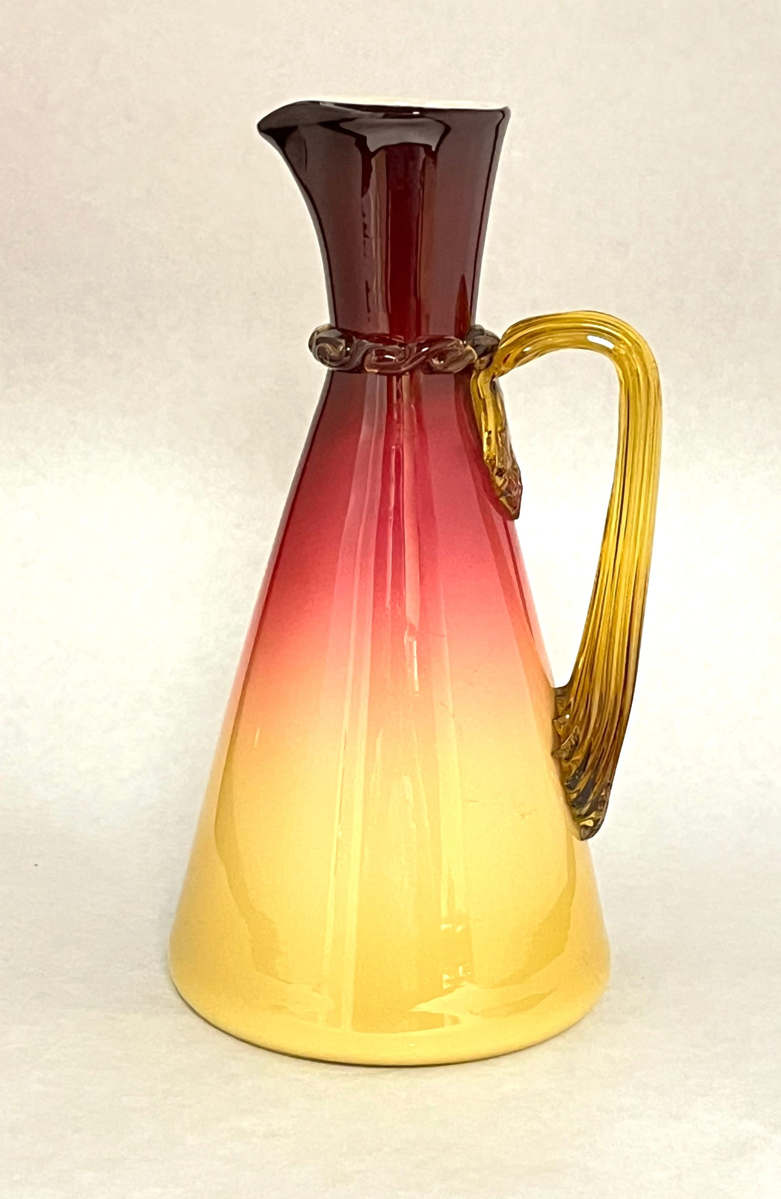 Wheeling Peachblow Claret Jug (1 of 6)