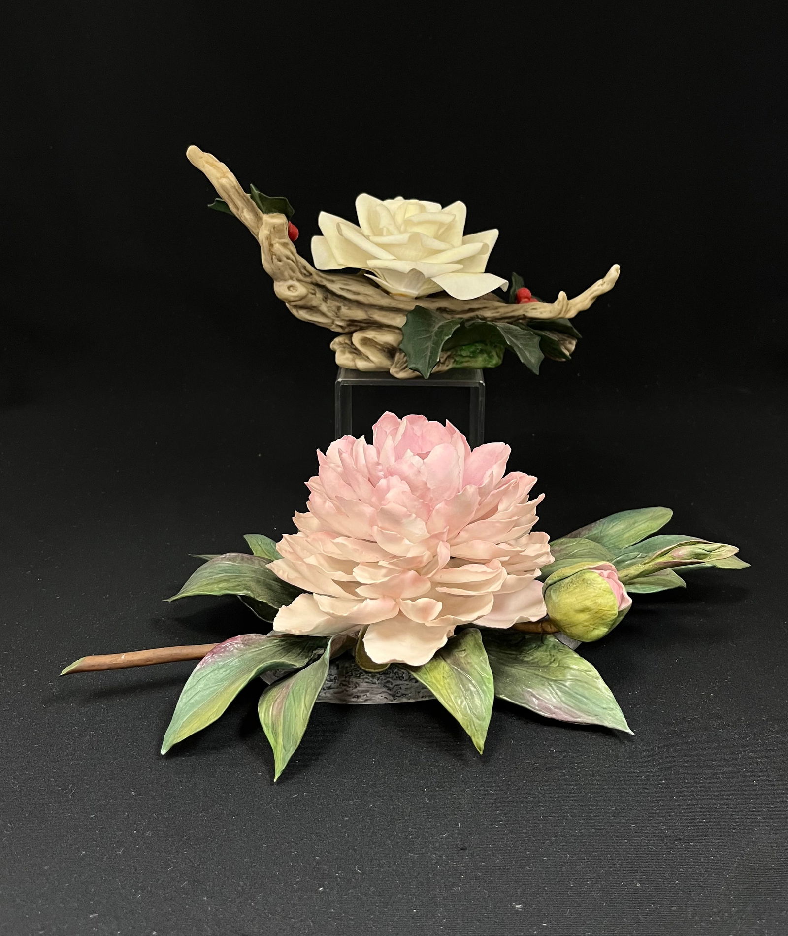 Two Boehm porcelain flower sculptures (1 of 4)