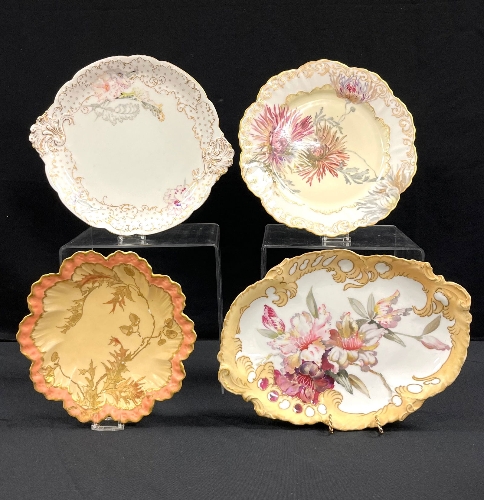 Four Pairpoint Limoges porcelain plates (1 of 5)