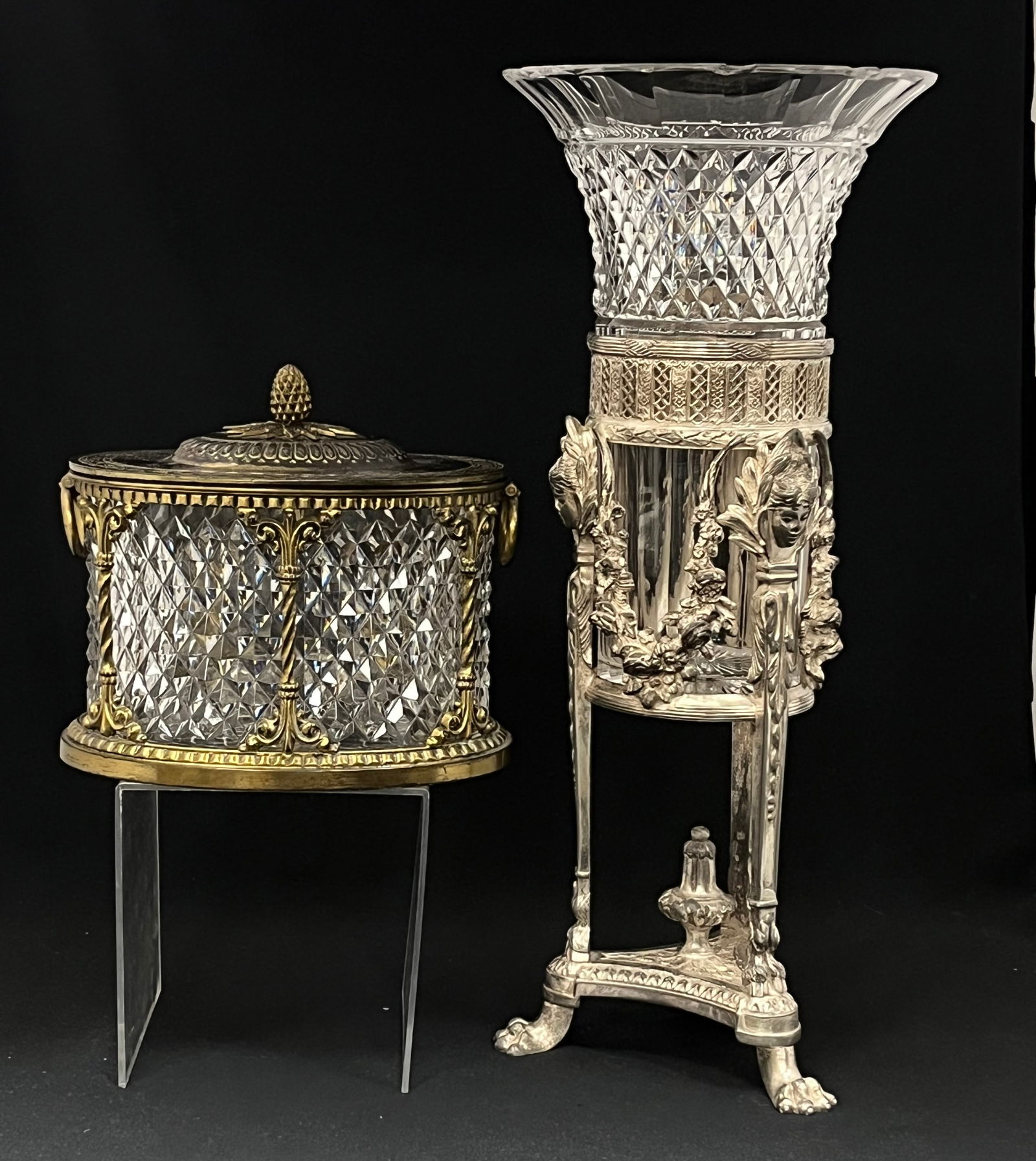 Two Pairpoint glass and metal items (1 of 7)