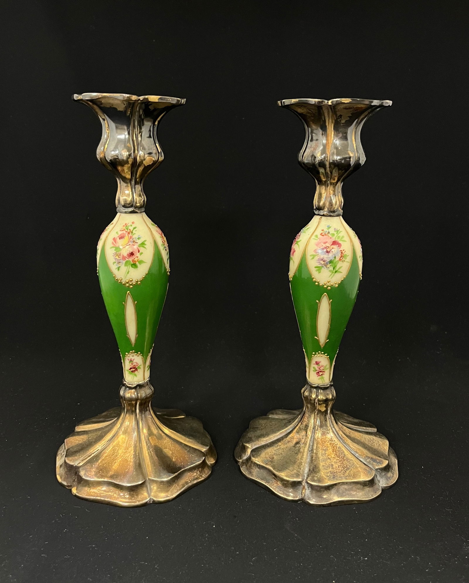 Pair of Pairpoint candlesticks (1 of 4)