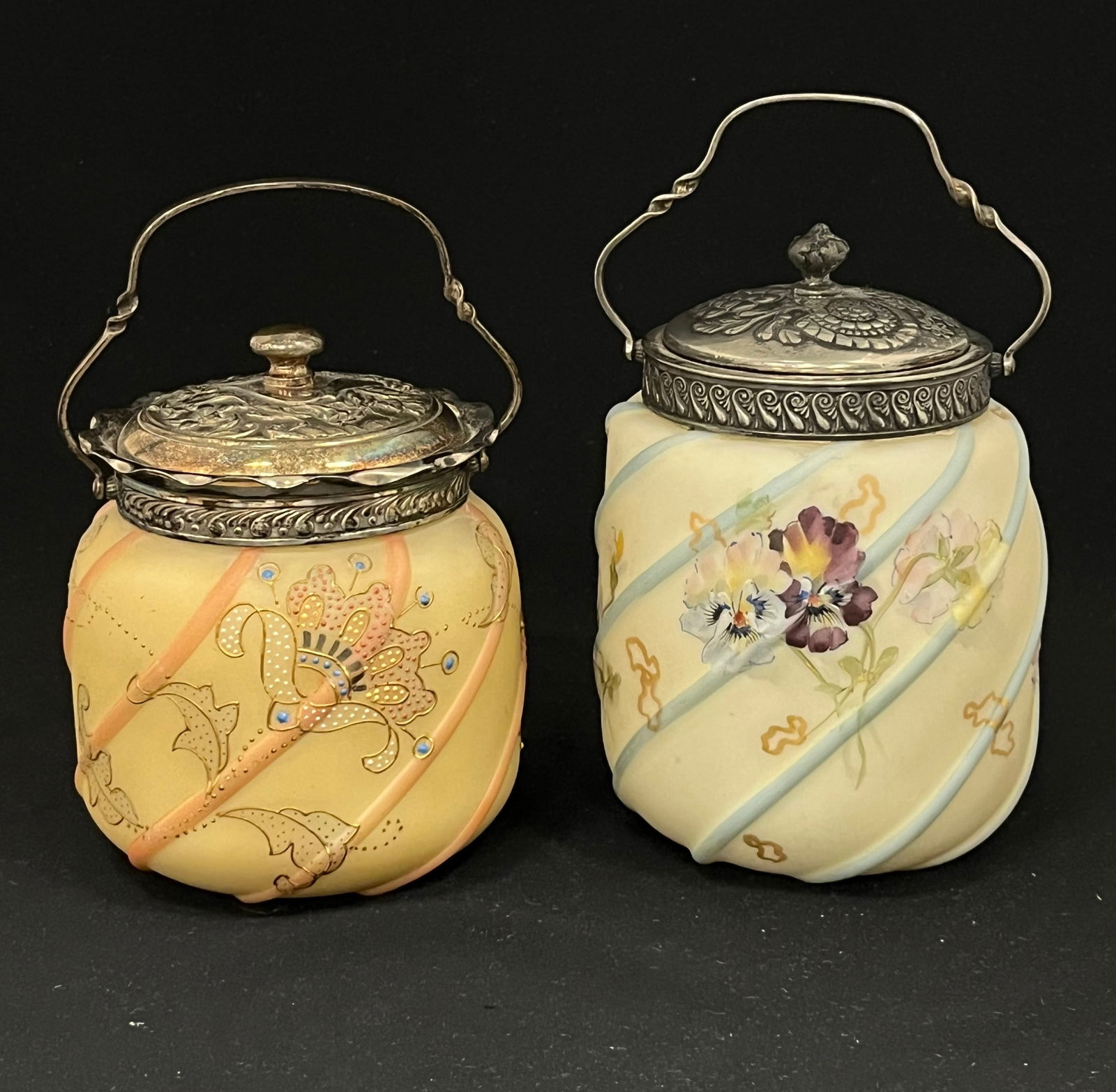 Two swirled Mt. Washington jars (1 of 6)