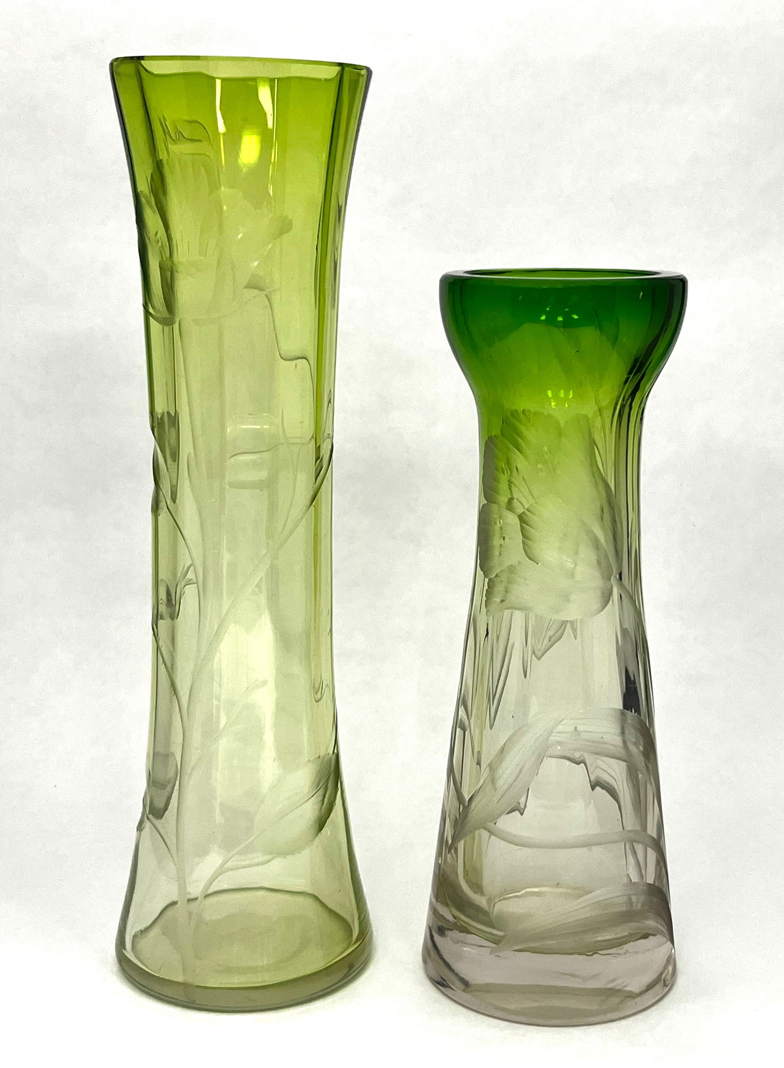 Two Moser Intaglio Cut Vases (1 of 4)