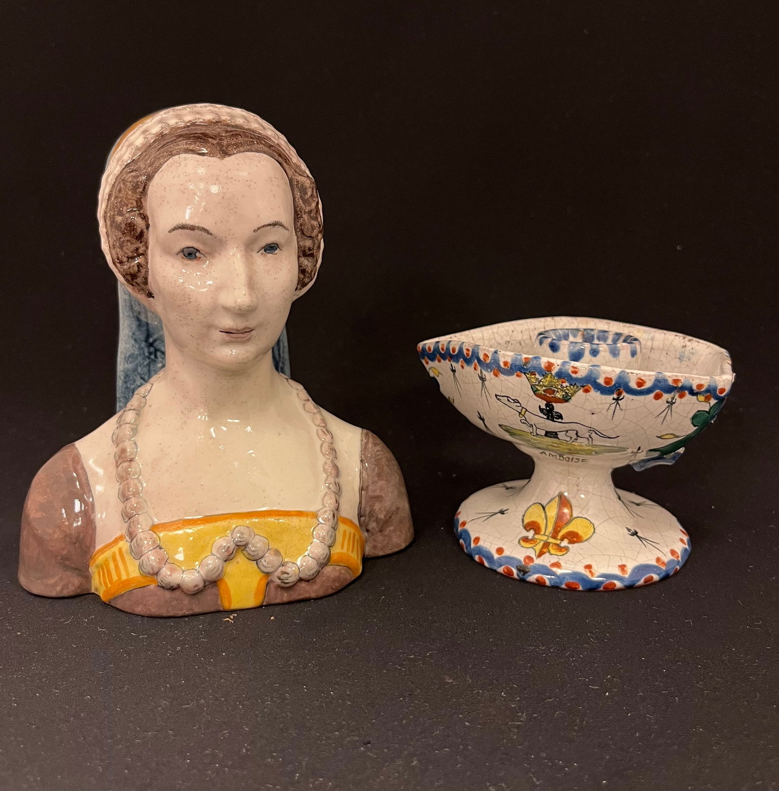 Bust of Queen Claude and candlestick (1 of 5)