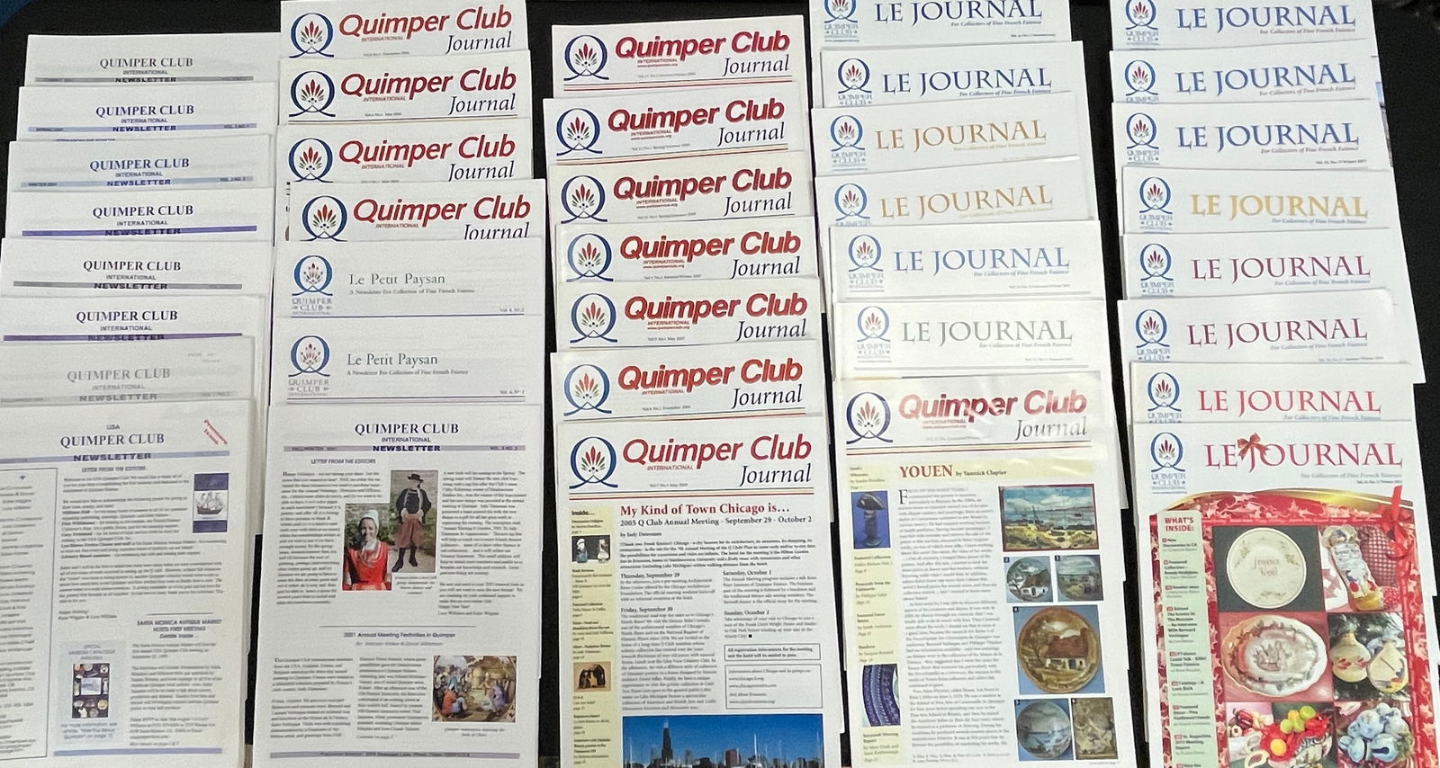 Near complete set of Quimper news letters (1 of 4)