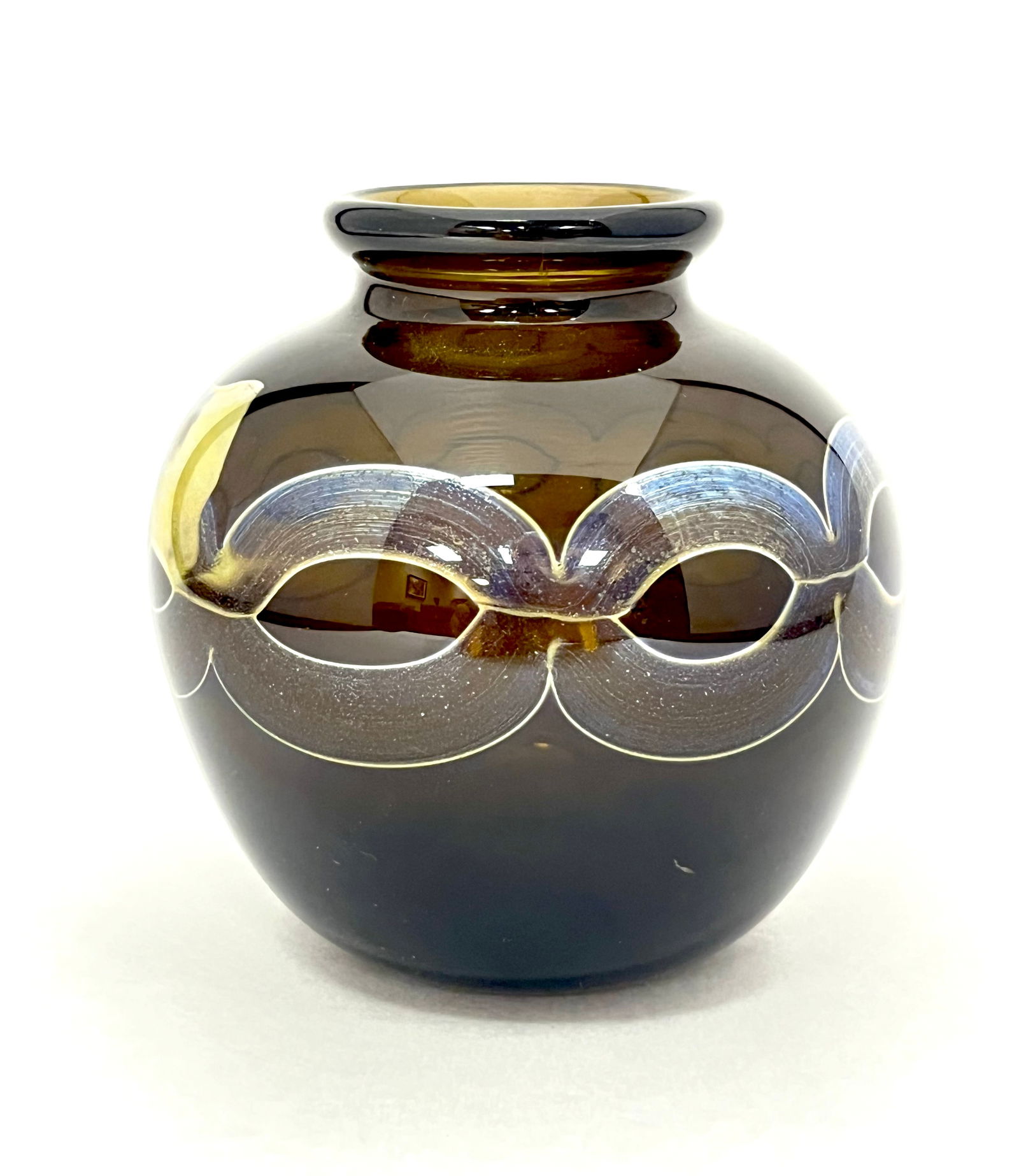 Art Reed chain art glass vase (1 of 5)