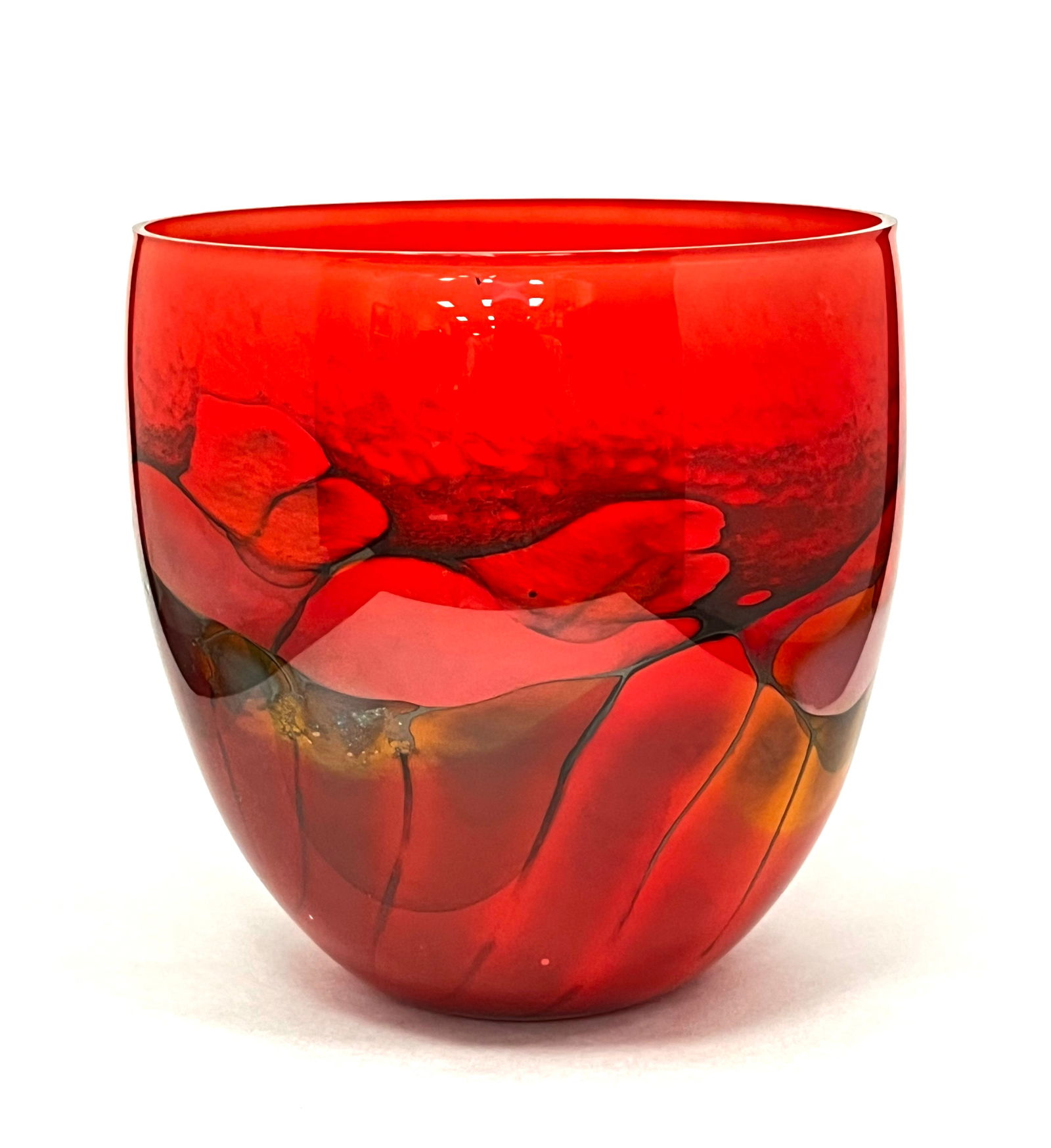 Steven Main art glass vase (1 of 4)