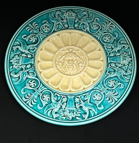 Shutz Majolica pottery charger