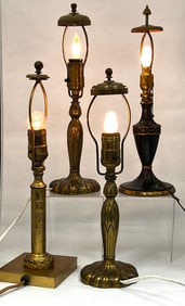 4 Pairpoint lamp bases