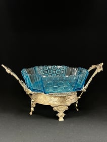 EAPG Prussian blue Brides Basket