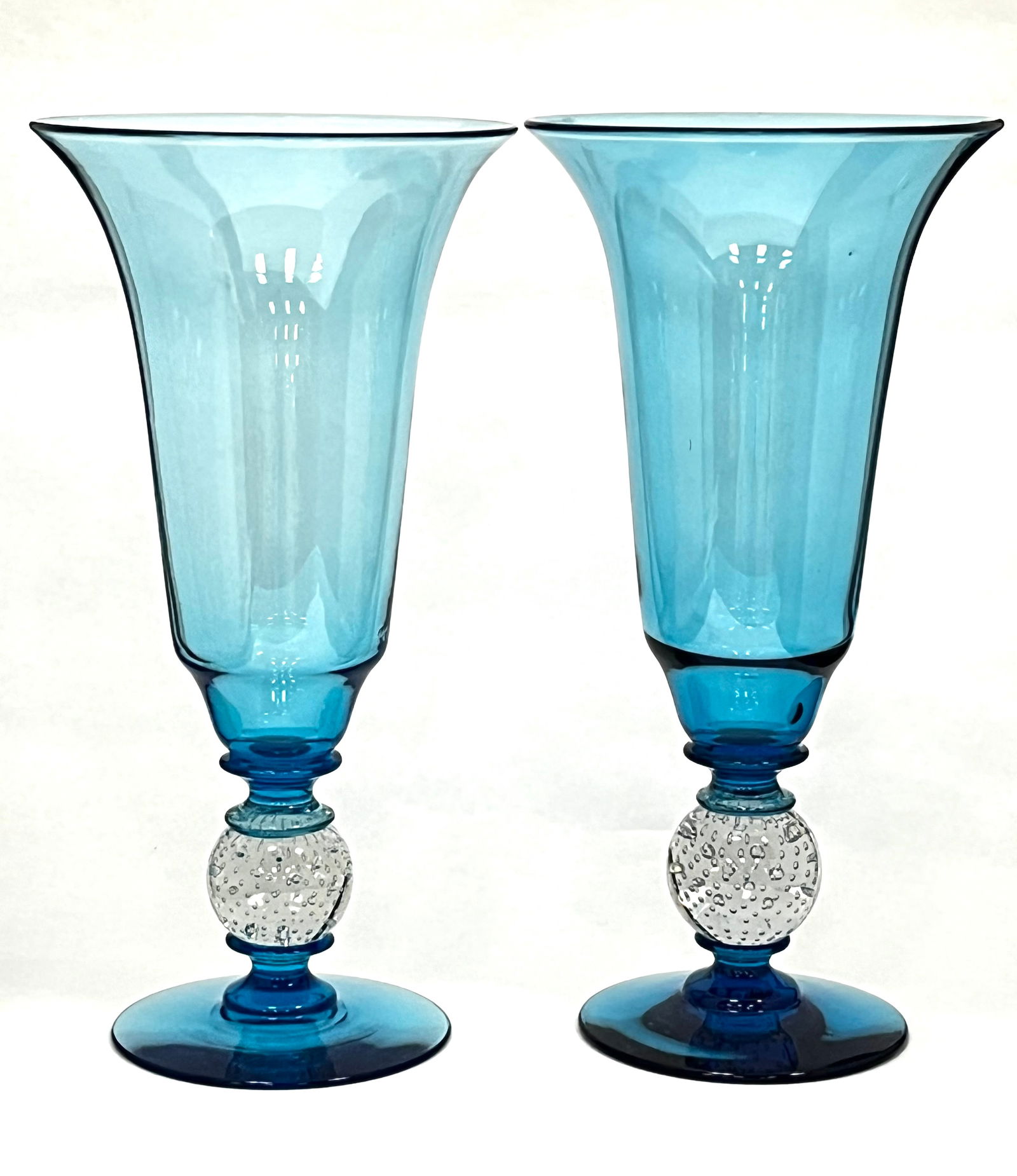 Pair of Pairpoint tall compote vases (1 of 3)