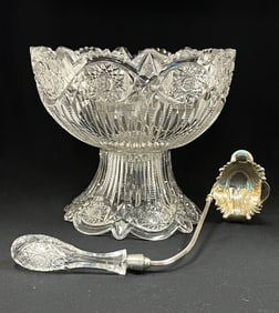 ABCG punch bowl stand and ladle