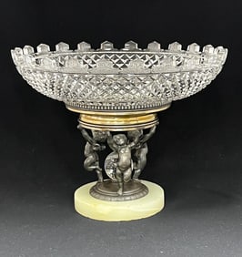 Large cut glass Pairpoint compote