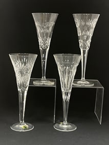 4 Waterford Millenium wine flutes