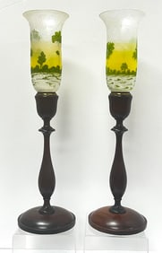 2 Pairpoint mantle lamps