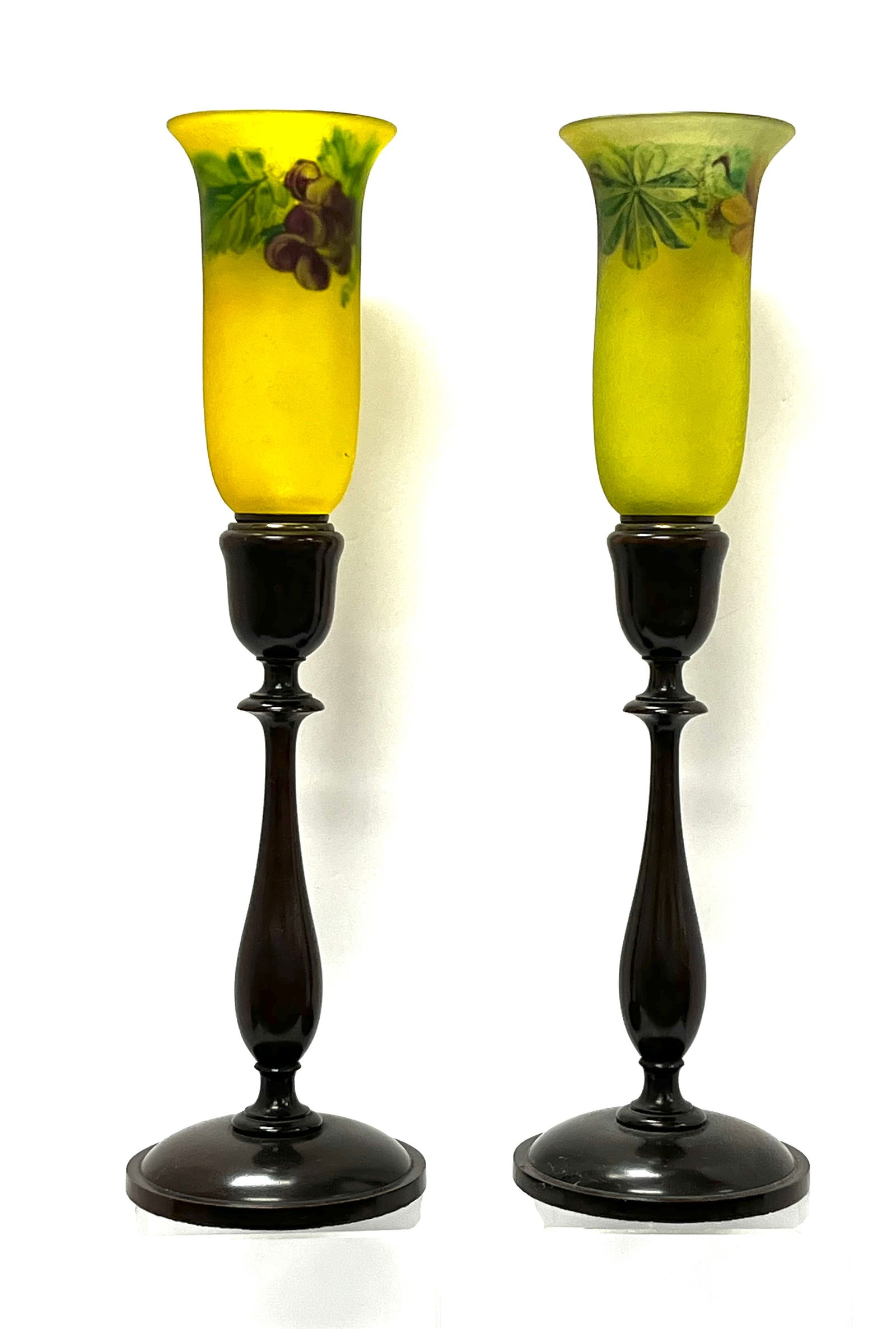 2 Pairpoint Amber Mantle lamps (1 of 5)