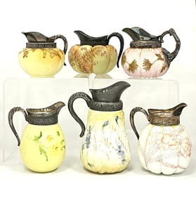 6 Mt. Washington cream pitchers