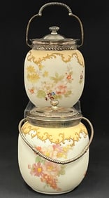 2 Mt. Washington cracker jars