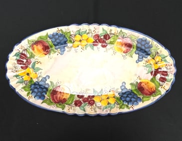 Large Ceramica Italy Fruit Platter