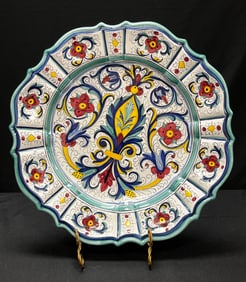 Large Deruta Italian Hand Made Platter