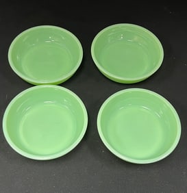 4 Jadite Berry Bowls