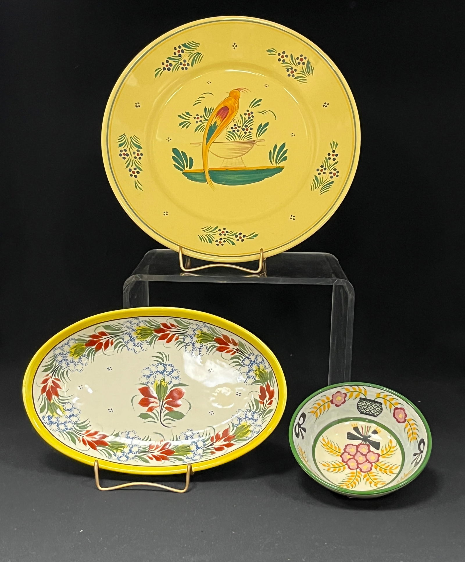 3 Henriot & HB Quimper items (1 of 5)