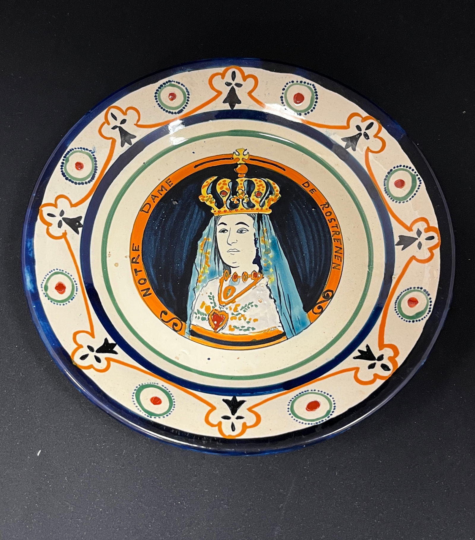 Rare HB Quimper plate (1 of 3)