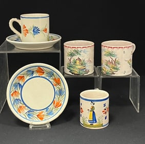 6 Henriot Quimper items