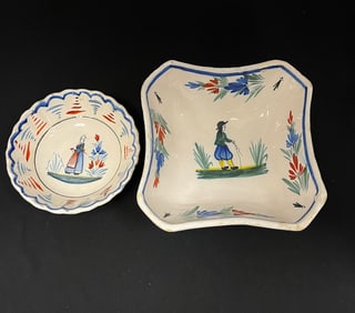 2 HR & Henriot bowls