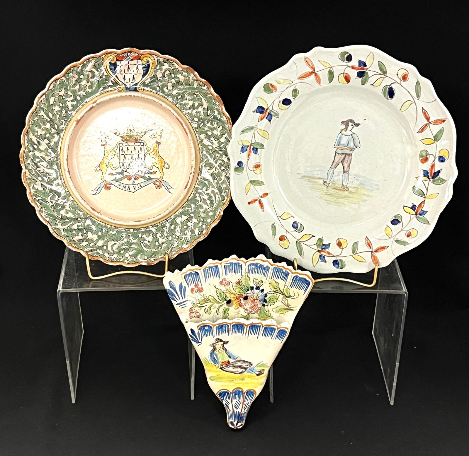 3 Malicorne PBx Quimper items (1 of 7)