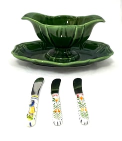 Henriot Quimper Gravy Boat