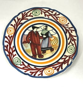 Paul Fouillen "Pescheur" series Plate