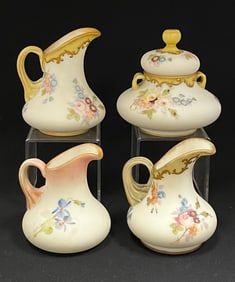 4 Mt. Washington glass items