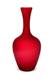 Northwood Pompeian satin glass vase