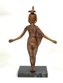 Egyptian figural bronze of Serket