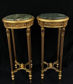 Pair of French revival stand