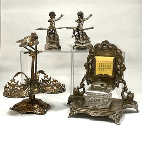 Group of Silver plate items