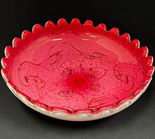 Murano Toso starry night glass bowl