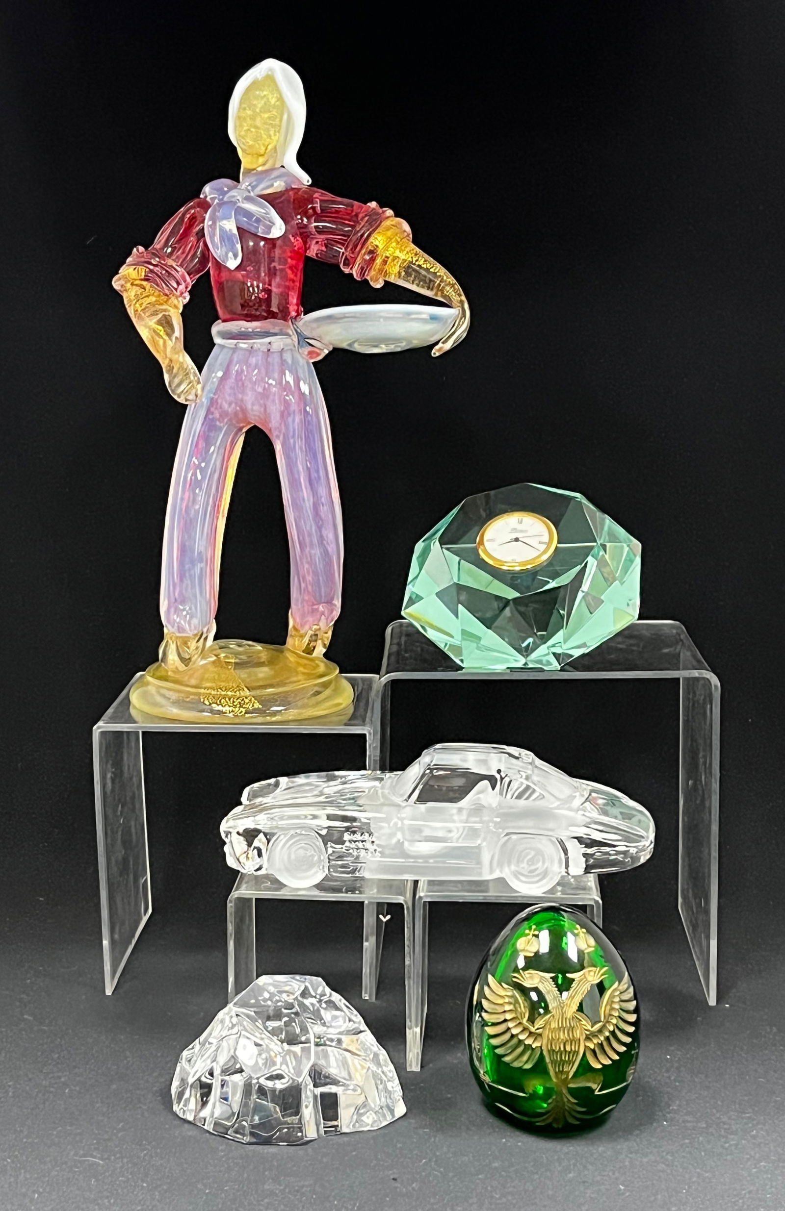 5 piece grouping of modern glass (1 of 7)