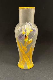 Mont Joye French cameo glass vase