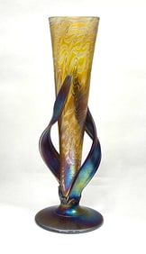 Muller Bohemian glass vase