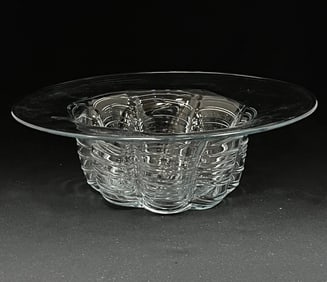 Large Blenko translucent bowl