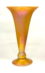Lundberg footed trumpet glass vase
