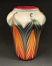 Charles Lotton Art Glass Vase