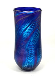 Daniel Lotton Iridescent Blue Vase