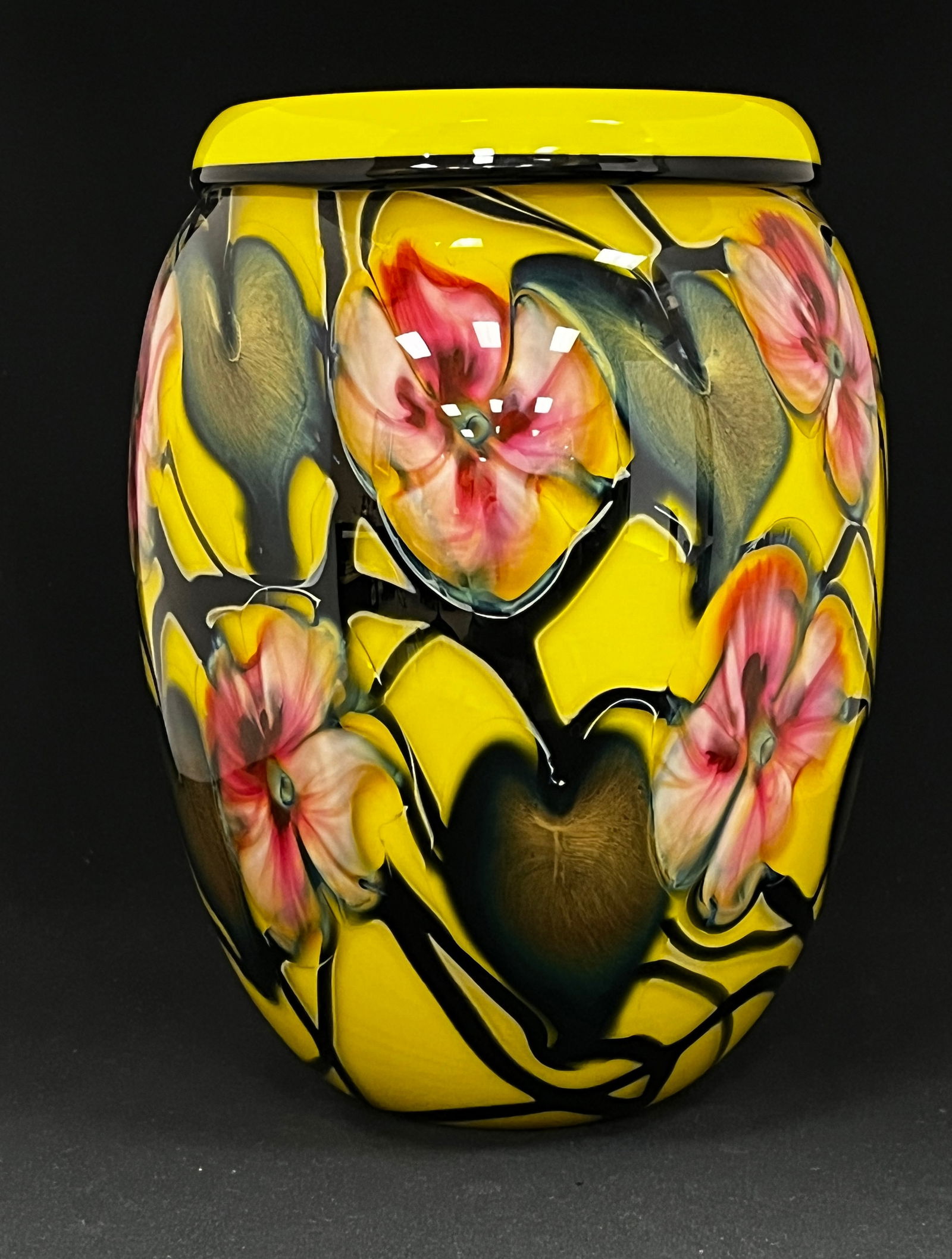 Charles Lotton Mandarin Yellow vase (1 of 4)