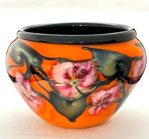 Charles Lotton Orange Multi-flora Vase