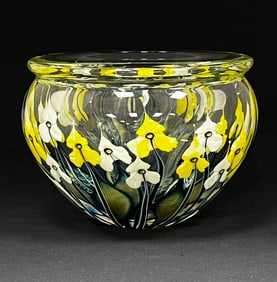 John Lotton heavy paperweight vase